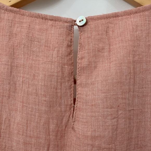 Women’s Umgee Pink Sleeveless Ruffle Dress Size Medium EUC - Picture 4 of 7